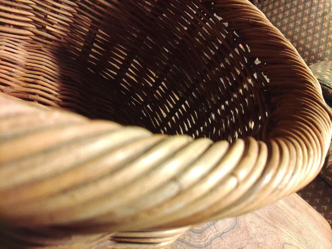 michiko様　籐 バスケット かご　ラタン　アンティーク　ヴィンテージ