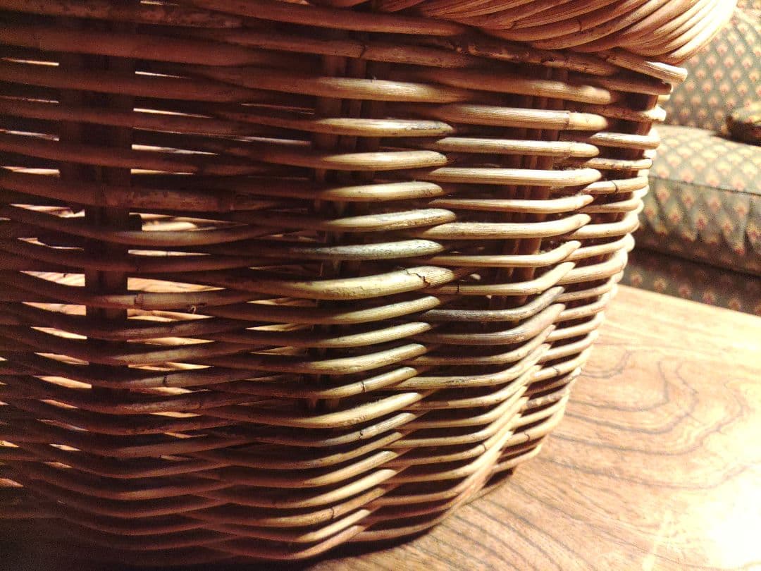michiko様　籐 バスケット かご　ラタン　アンティーク　ヴィンテージ