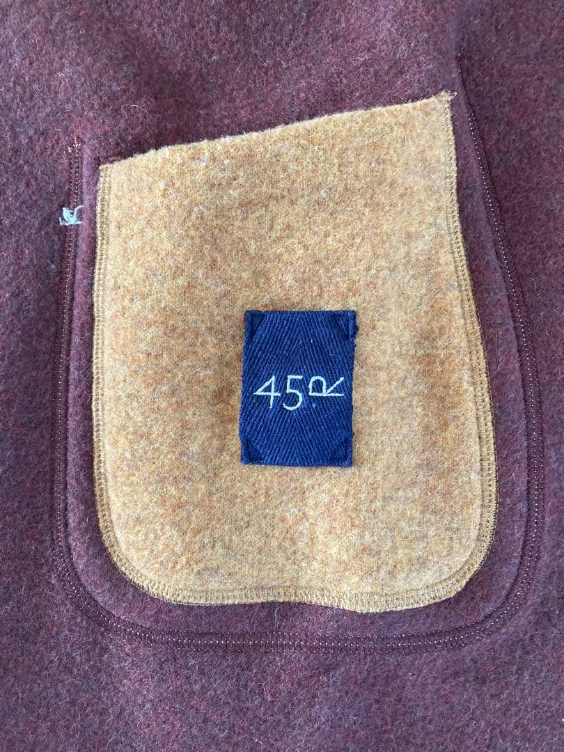 フード付きウールロングコート