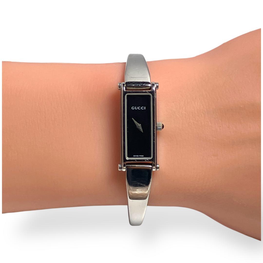 【新品電池/稼働】グッチ バングルウォッチ 腕時計 レディース クォーツ