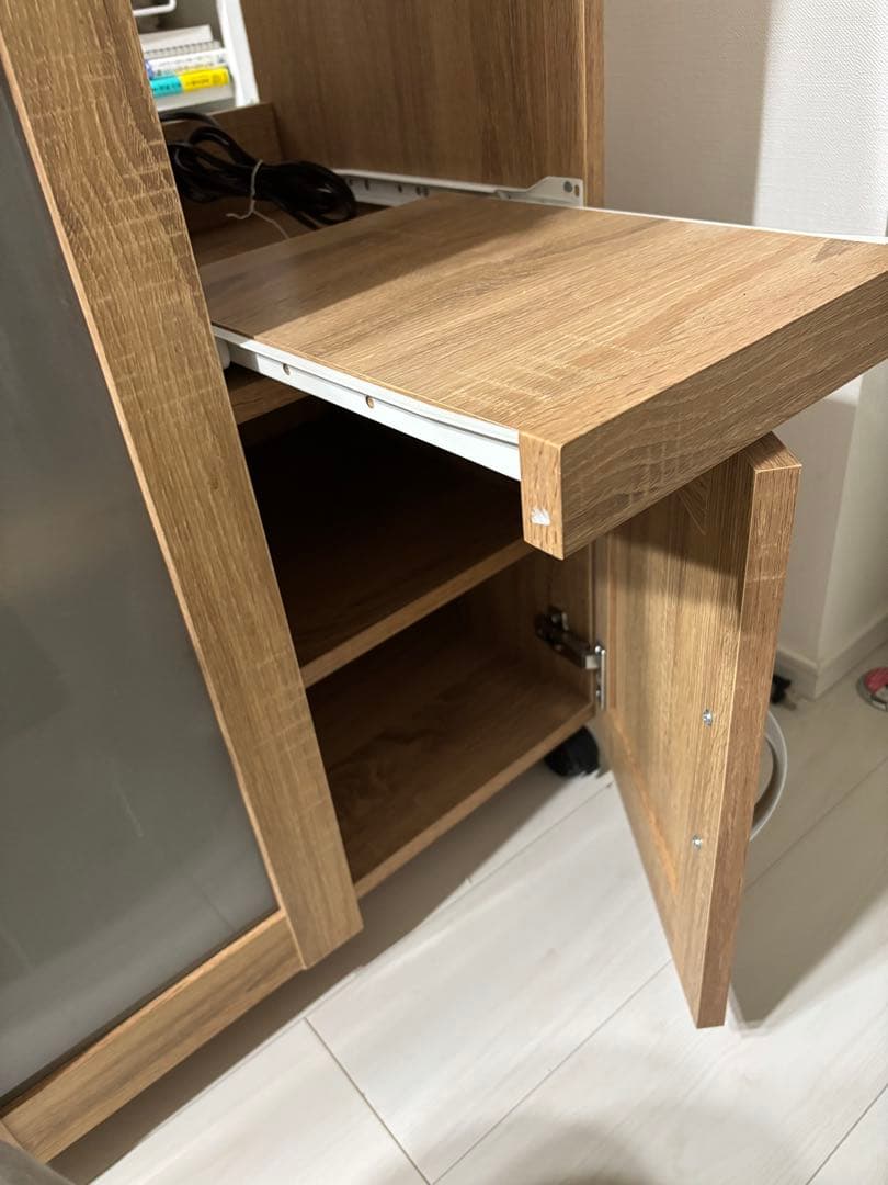 キッチンカウンター ナチュラル 木製 90cm キッチン棚