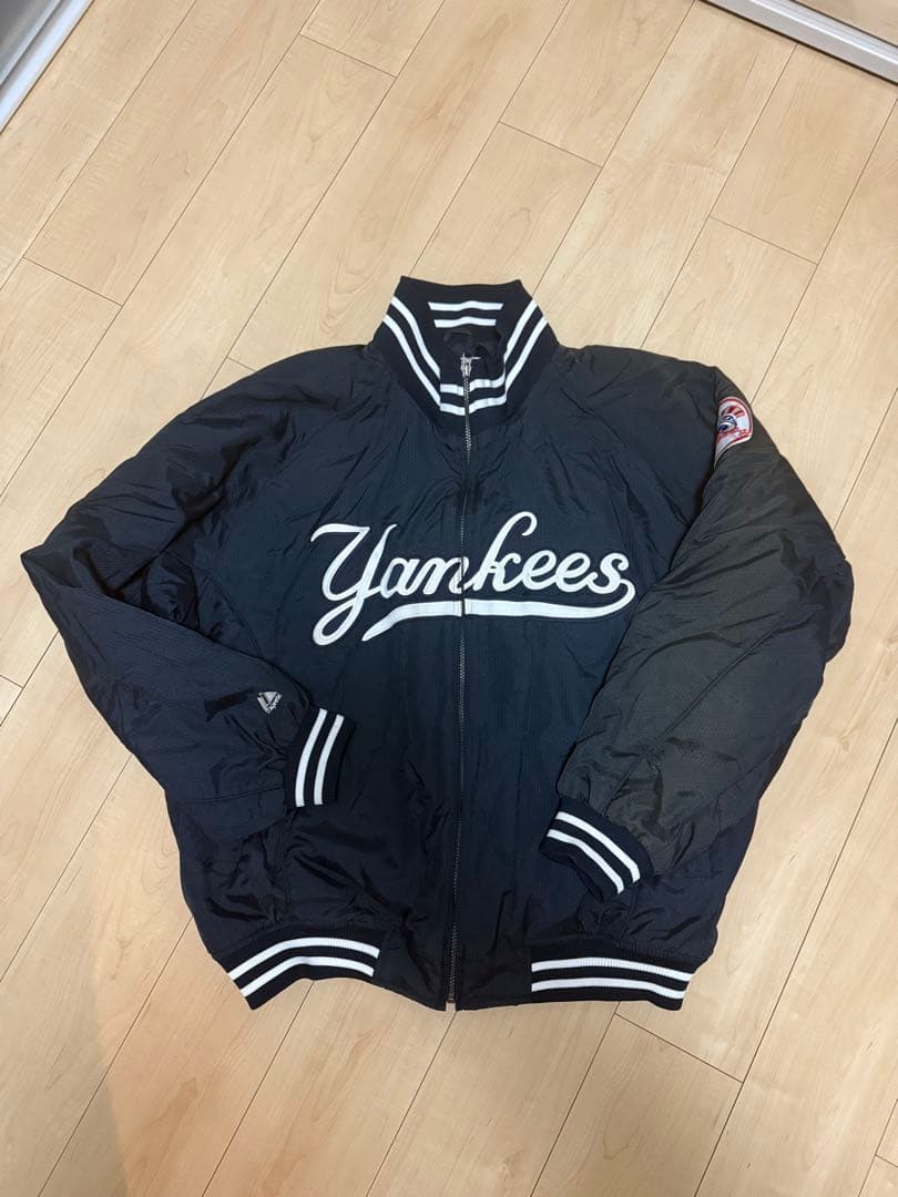 レア2XL Yankees ヤンキース　スタジアムジャケット ネイビー