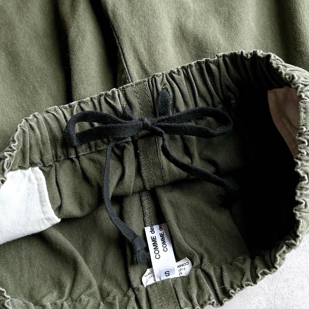 コムデギャルソンコムデギャルソン コットン　パンツ　ウエストゴム　カーキ