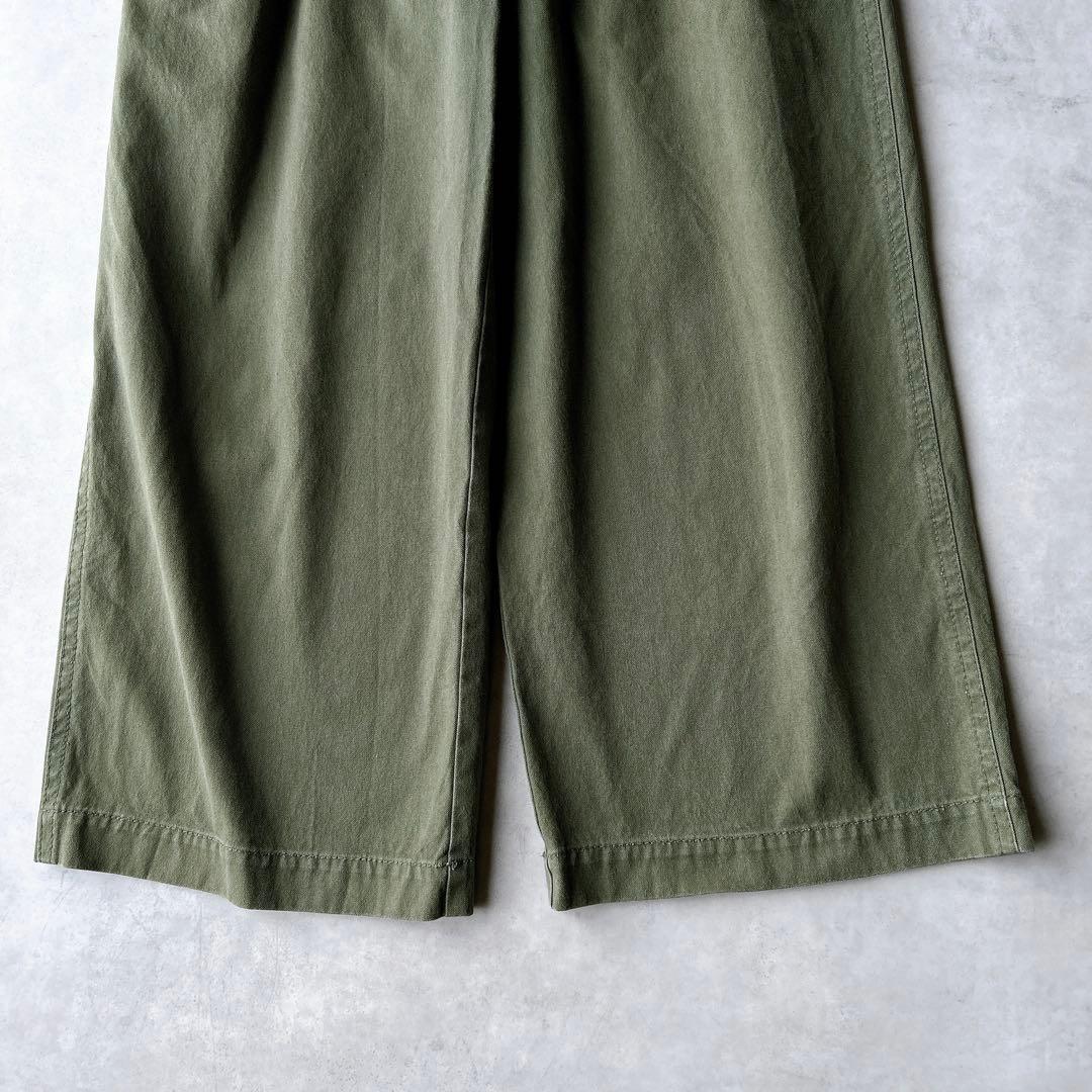 コムデギャルソンコムデギャルソン コットン　パンツ　ウエストゴム　カーキ