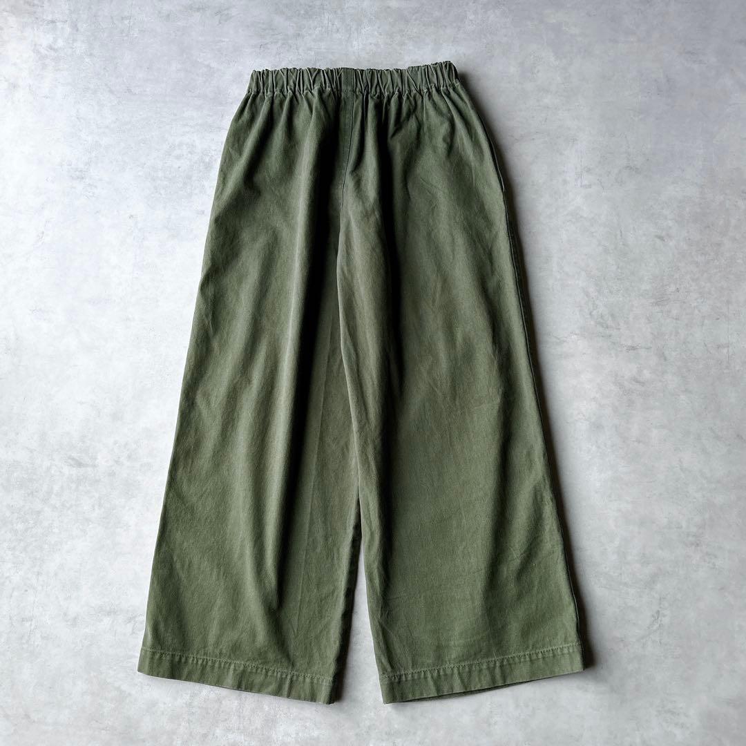 コムデギャルソンコムデギャルソン コットン　パンツ　ウエストゴム　カーキ