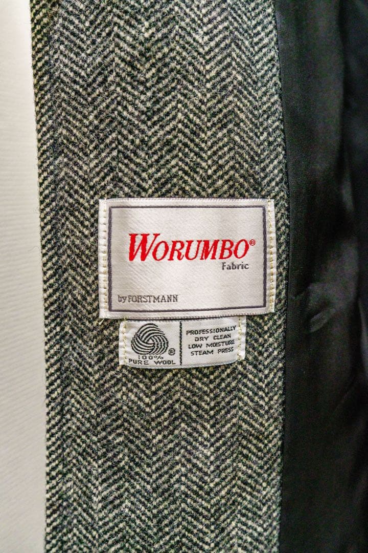 【年末値下げ】ロングコート / Pure Wool 100% ヘリンボーン柄