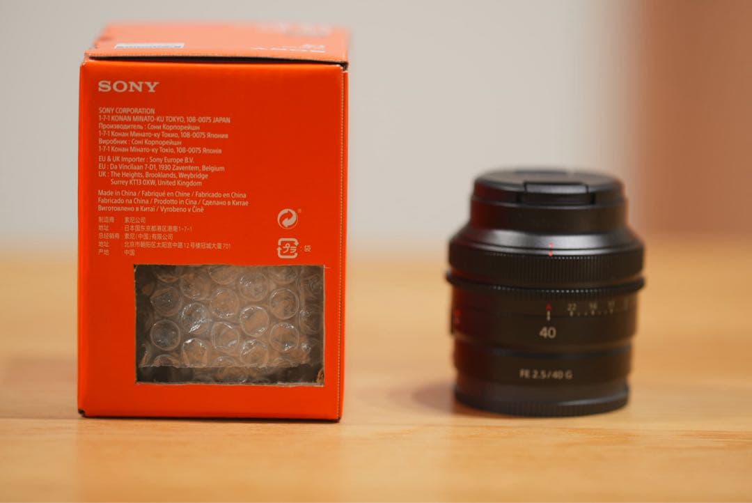 Sony FE 40mm F2.5 G Eマウントレンズ