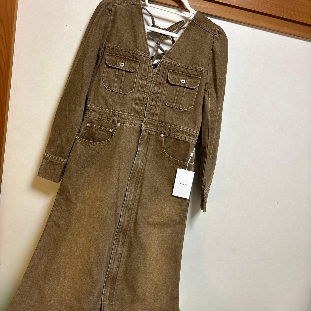 最終価格　新品AMERI ADORABLE BACK RIBBON DENIM