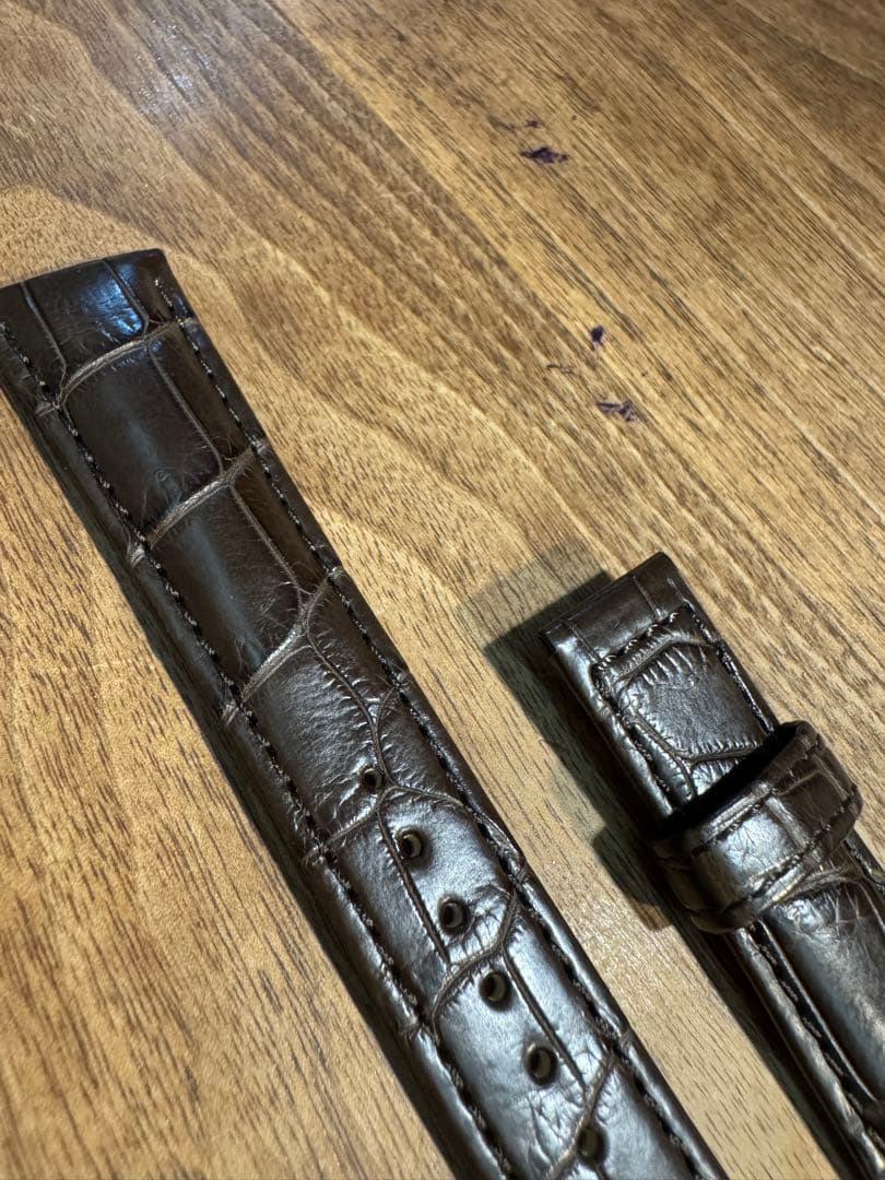 Grand Seiko クロコダイルレザー 時計ベルト 19mm 茶色