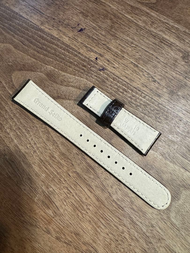 Grand Seiko クロコダイルレザー 時計ベルト 19mm 茶色