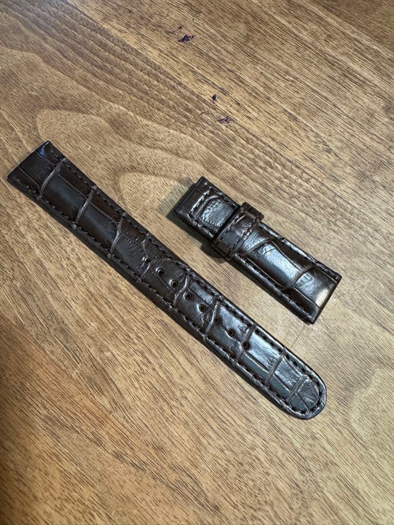 Grand Seiko クロコダイルレザー 時計ベルト 19mm 茶色