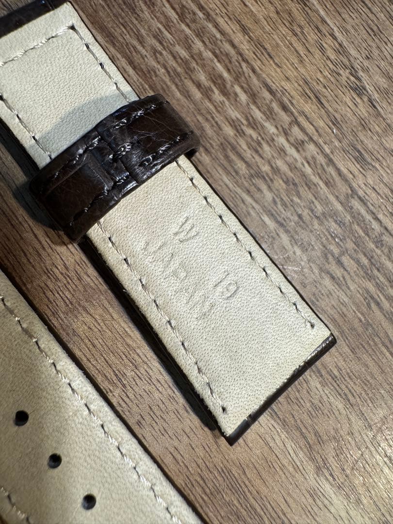 Grand Seiko クロコダイルレザー 時計ベルト 19mm 茶色