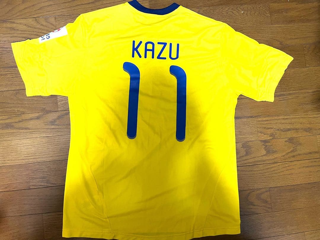 三浦知良選手支給　東日本大震災チャリティーマッチ　半袖 ユニフォーム