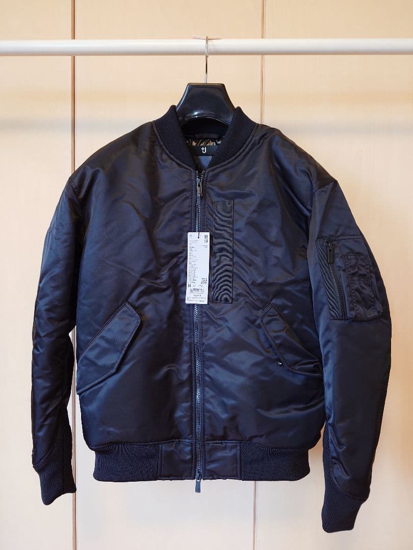 UNIQLO　+J復刻ハイブリッドオーバーサイズMA1Mサイズ ブラック