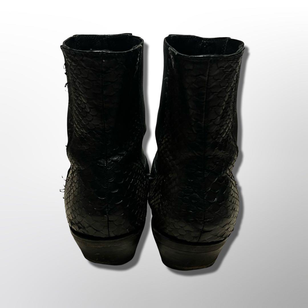 靴 00s archive python side gore boots Y2K