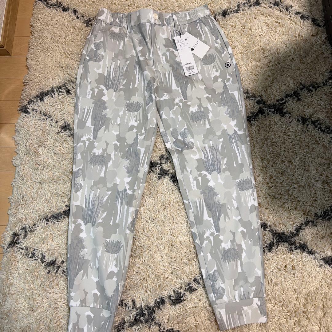 ピン（PING）ゴルフウェア カモフラ柄ストレッチジョガーパンツ　ホワイト