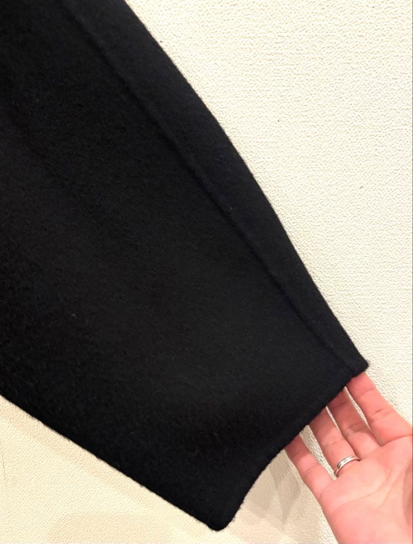 スピックアンドスパン　ビーバーストール付きショートコート　36