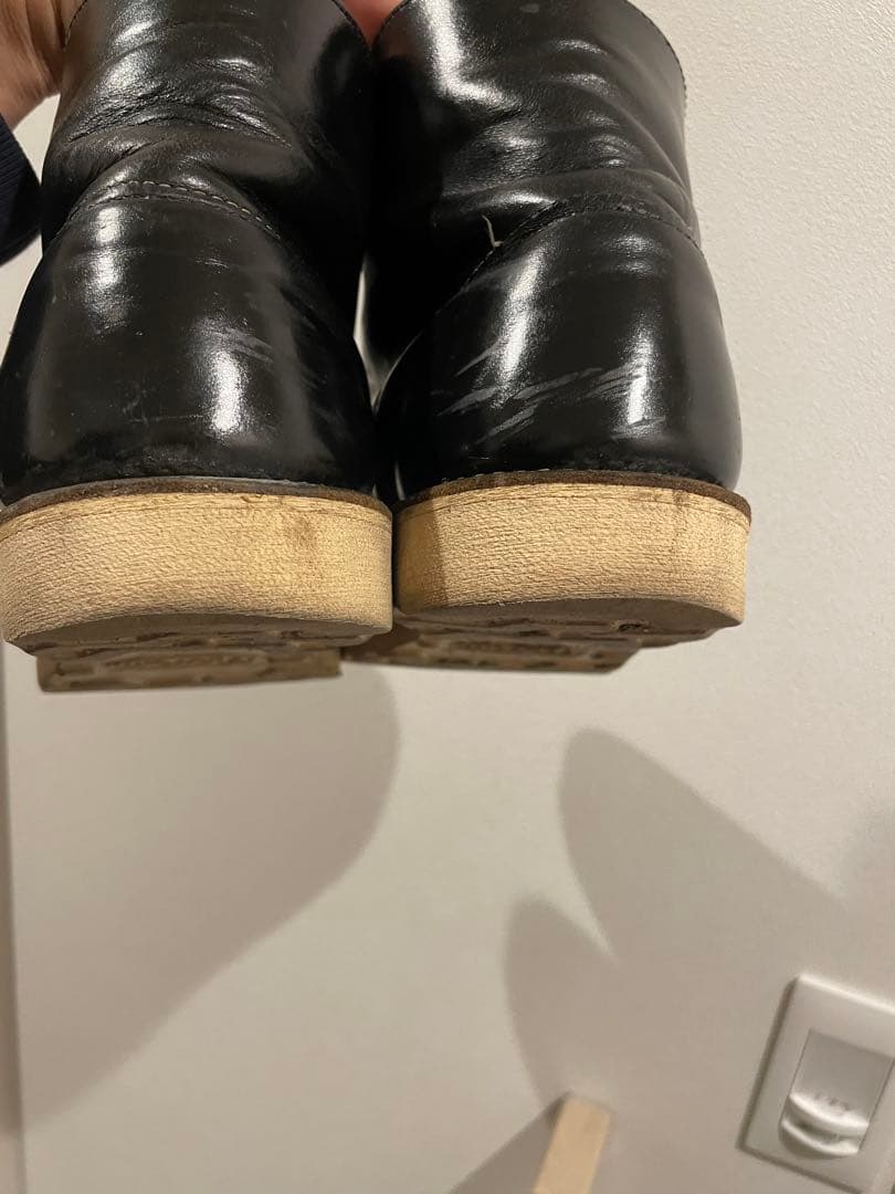 レッドウィング（RED WING）ブラックレザーブーツ　メンズ　黒