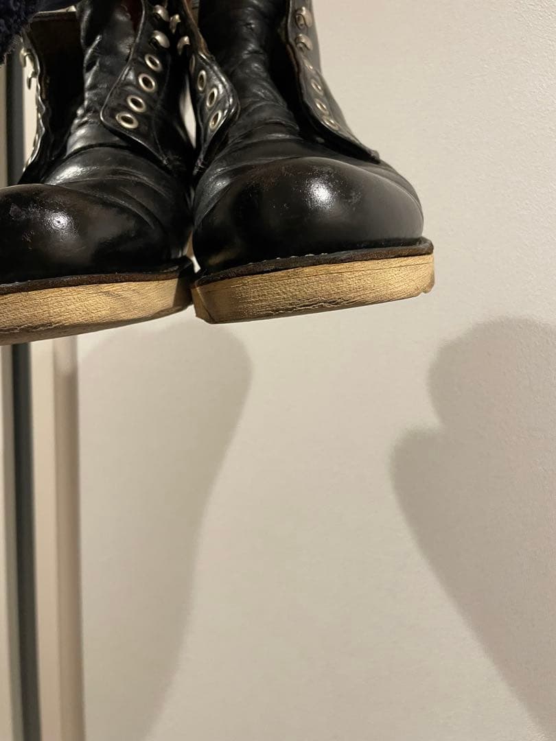 レッドウィング（RED WING）ブラックレザーブーツ　メンズ　黒