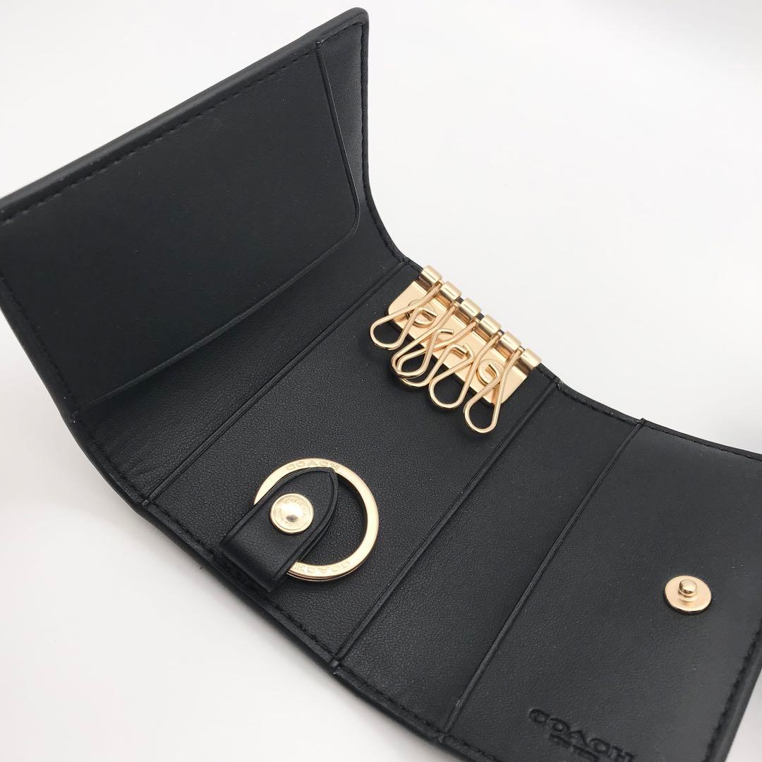 COACH ★大人気★ ファイブリング キーケース シグネチャー ブラウン 新品