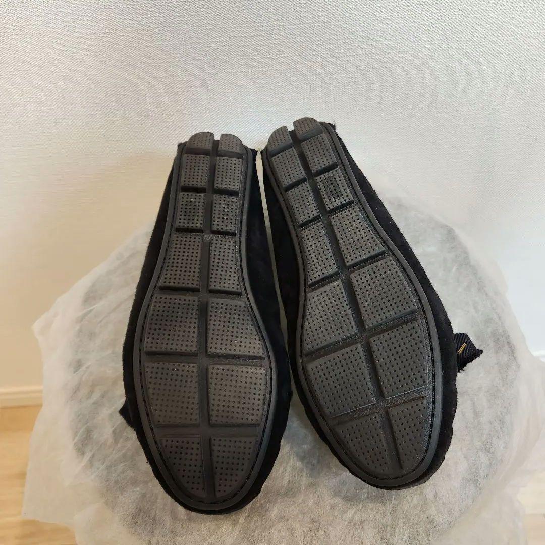 「お正月値下げ」美品/23cm/ランバンオンブルー／リボンモチーフボアモカシン