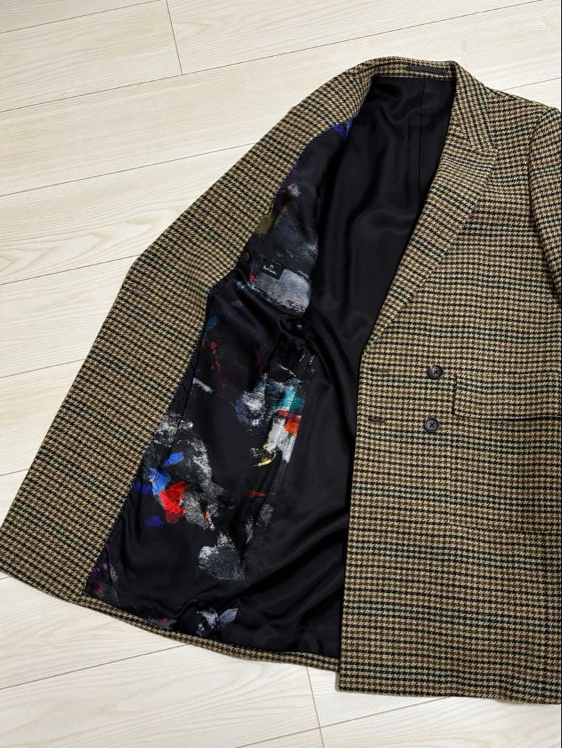 ポールスミス　美品 チェック柄 ロングコート