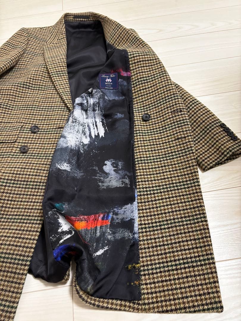 ポールスミス　美品 チェック柄 ロングコート