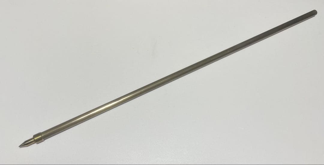 見附精機工業製 チェロエンドピン タングステン入り真鍮／先端真鍮(直径10mm)