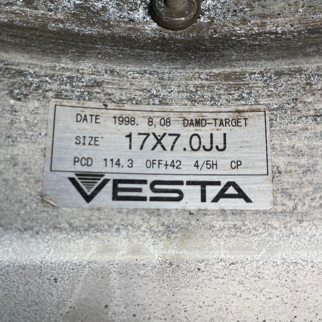 レイズ ダムド ターゲット 17インチ アルミホイール 17x7.0J -42