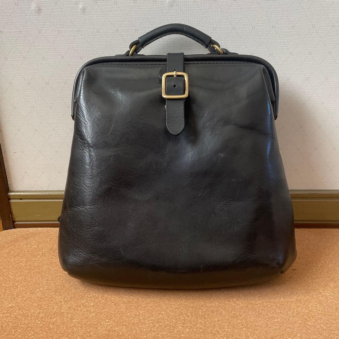 ※定価52000円 Organ 口枠リュックサック（ブラック）