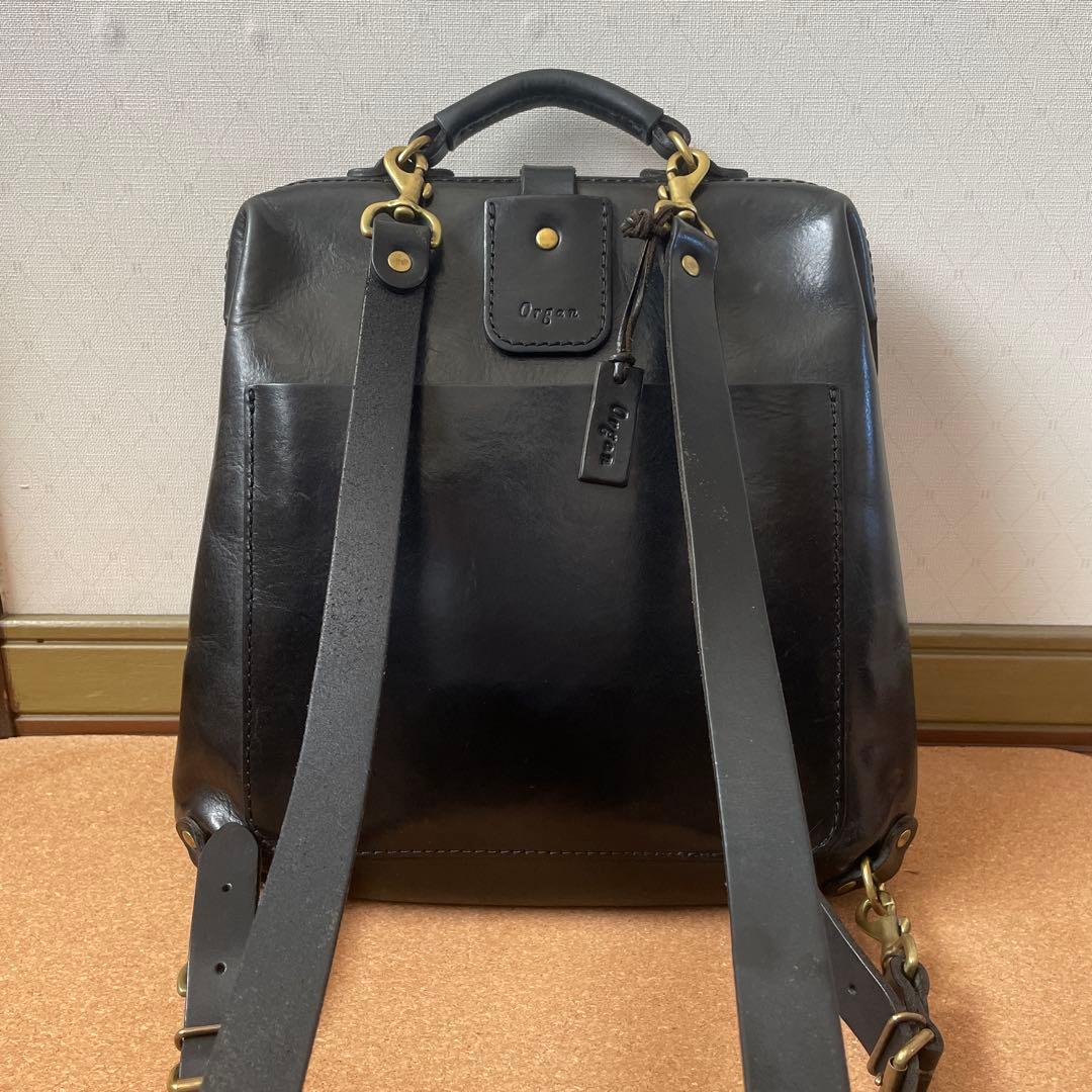※定価52000円 Organ 口枠リュックサック（ブラック）