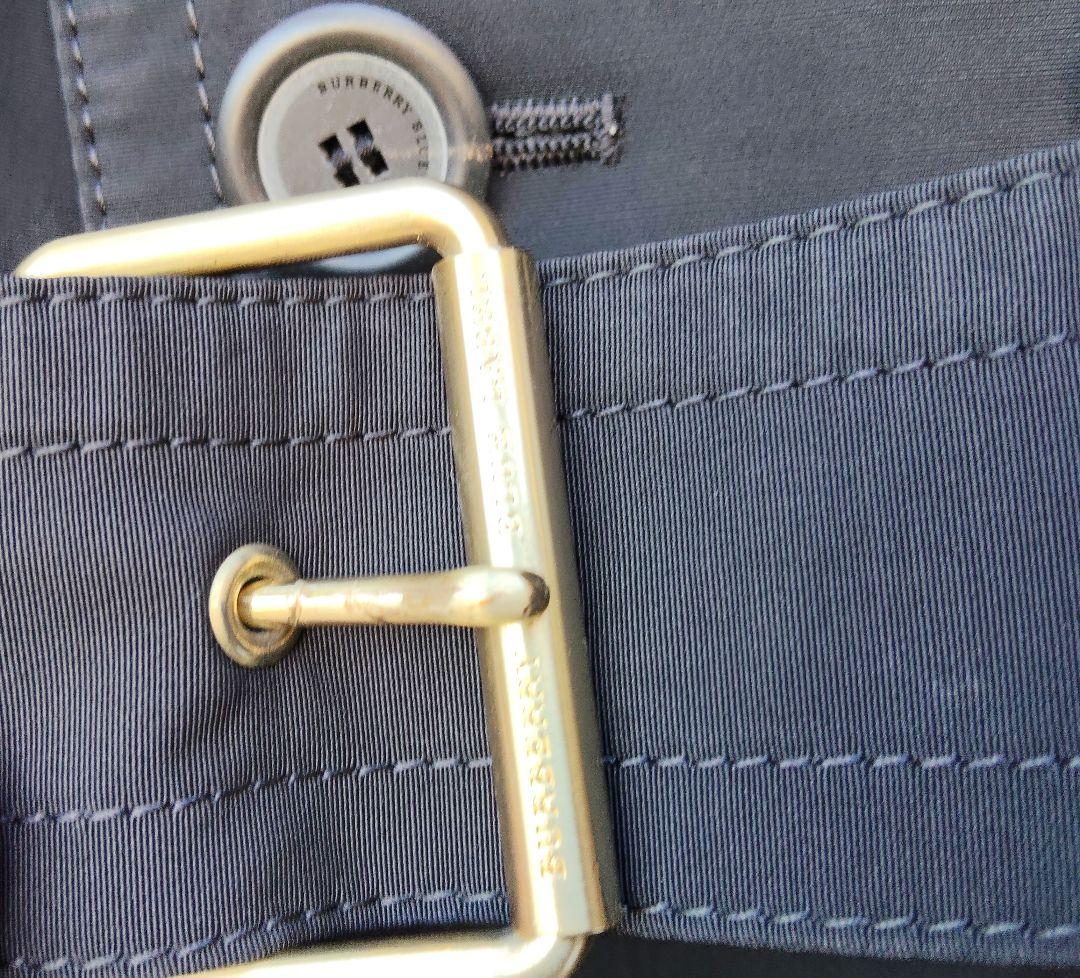 BURBERRY　ブラック トレンチコート 裏地ノバチェック