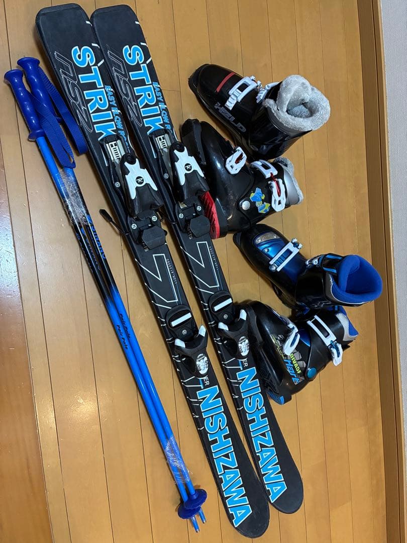 美品110センチNISHIZAWA 100〜125 cm用子供スキーセット