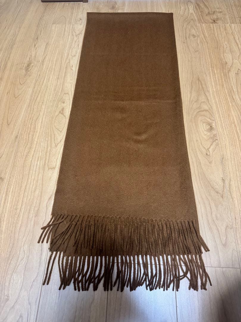 Joshua Ellis カシミヤマフラー ブラウン 70×190