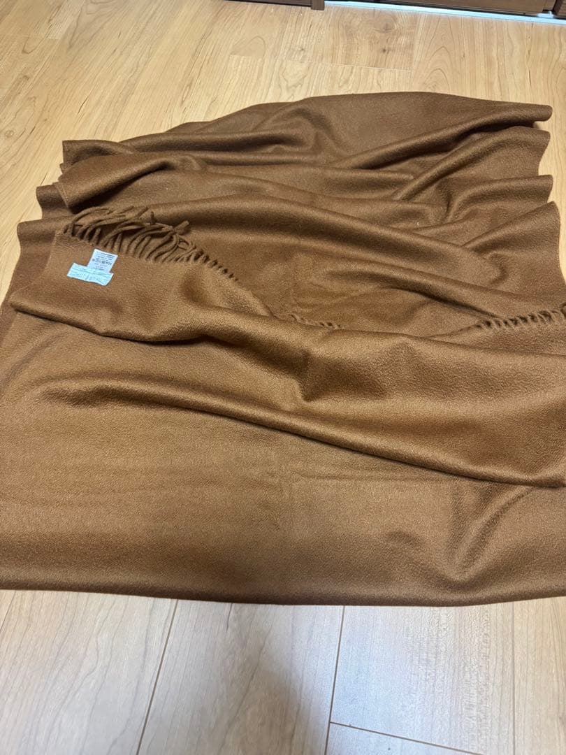 Joshua Ellis カシミヤマフラー ブラウン 70×190