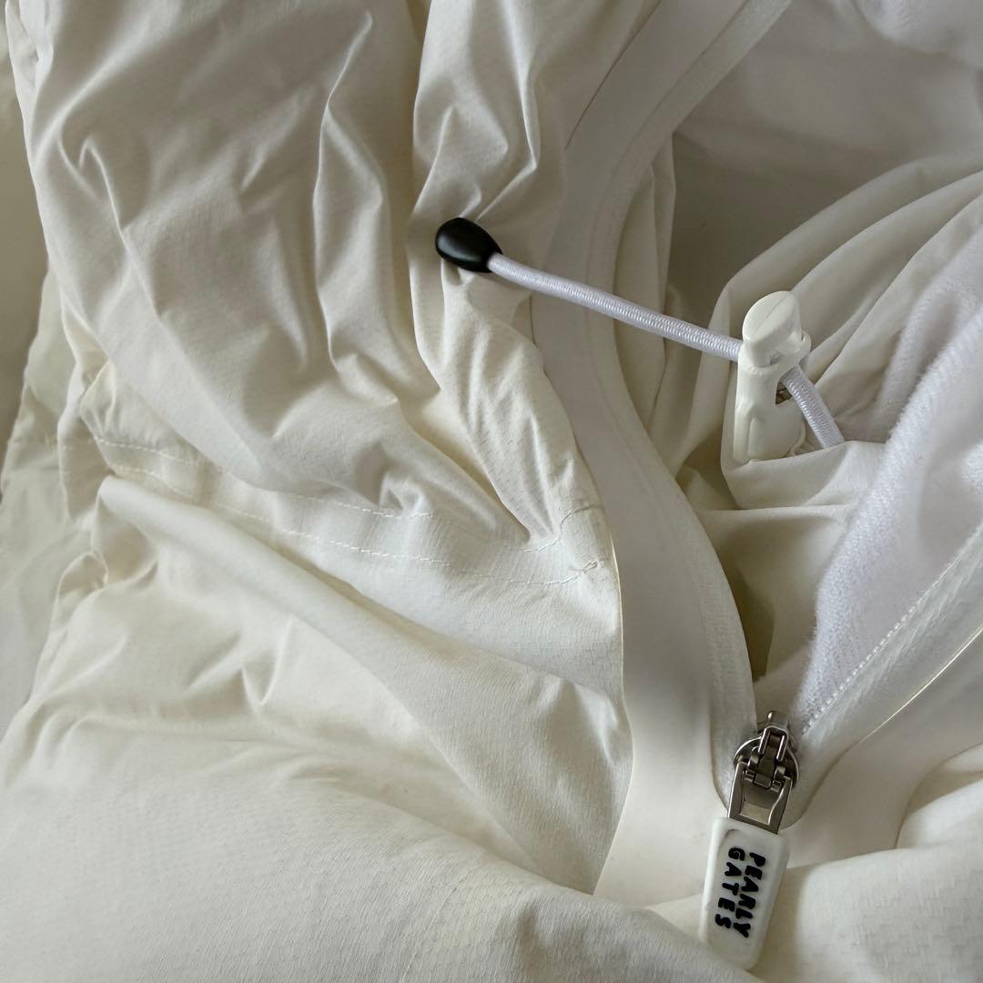 パーリーゲイツ　ダウン　ジャケット　ブルゾン　L〜XL相当 白　ドローコード付き