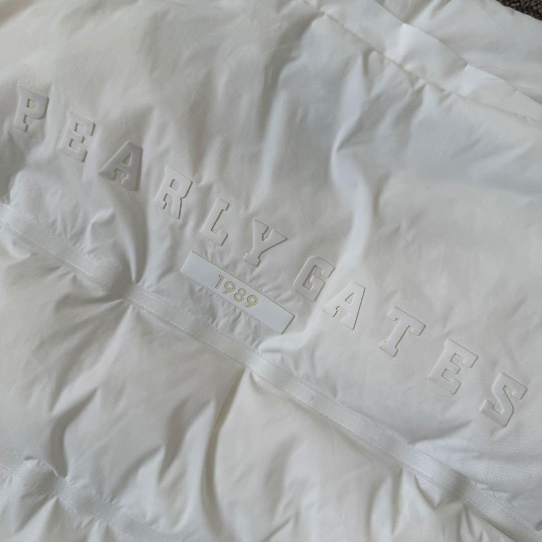 パーリーゲイツ　ダウン　ジャケット　ブルゾン　L〜XL相当 白　ドローコード付き