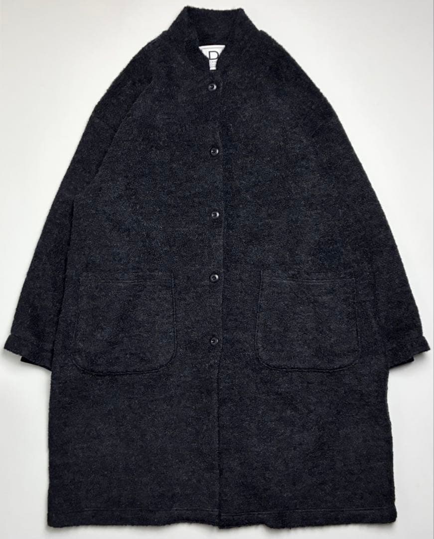 【美品】D/クラスカ/エアブラシュジャージーコート/マオカラーロングコート/38