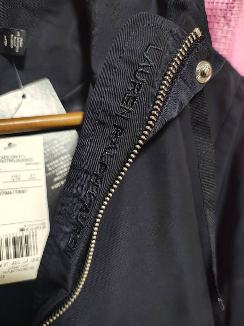 ラルフローレン LAUREN 黒 パーカー フード付き