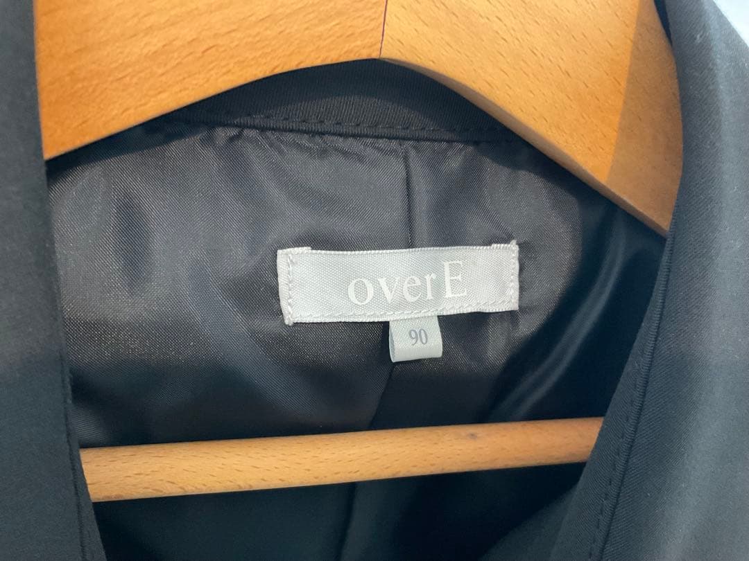 OverE ブラックトレンチコート　サイズ90