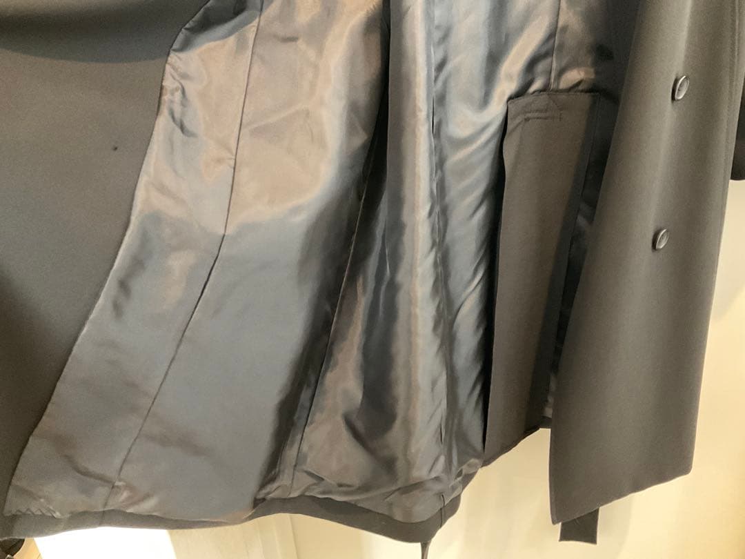 OverE ブラックトレンチコート　サイズ90