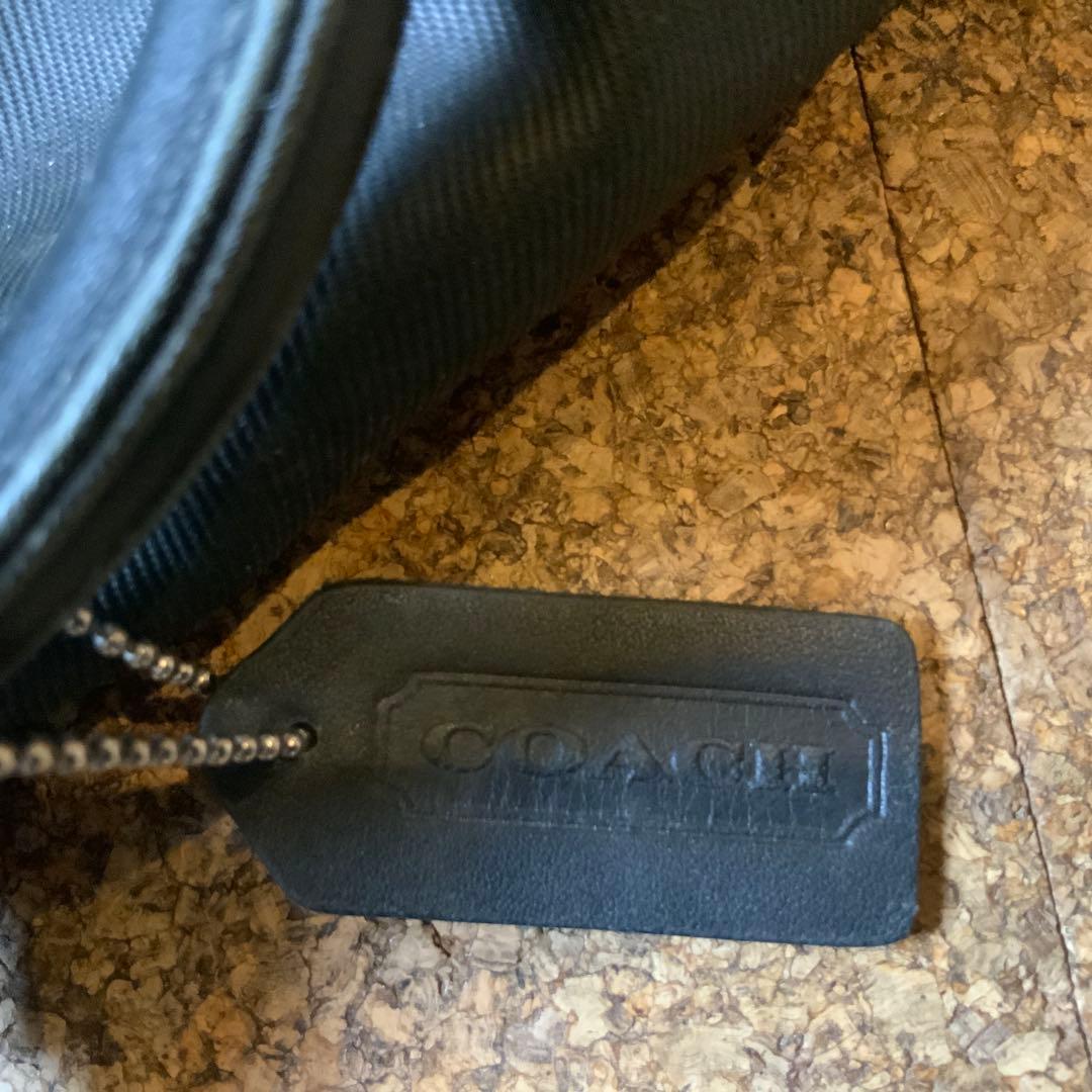 期間限定お値下げ中　COACH ボストンバック　ブラック　本革×ナイロン