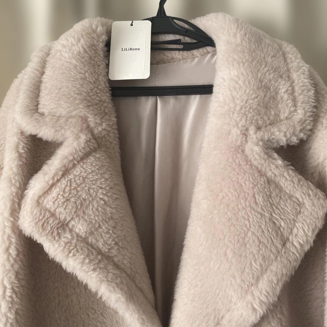 LiLiRenaテディコート　ベージュ　新品未使用