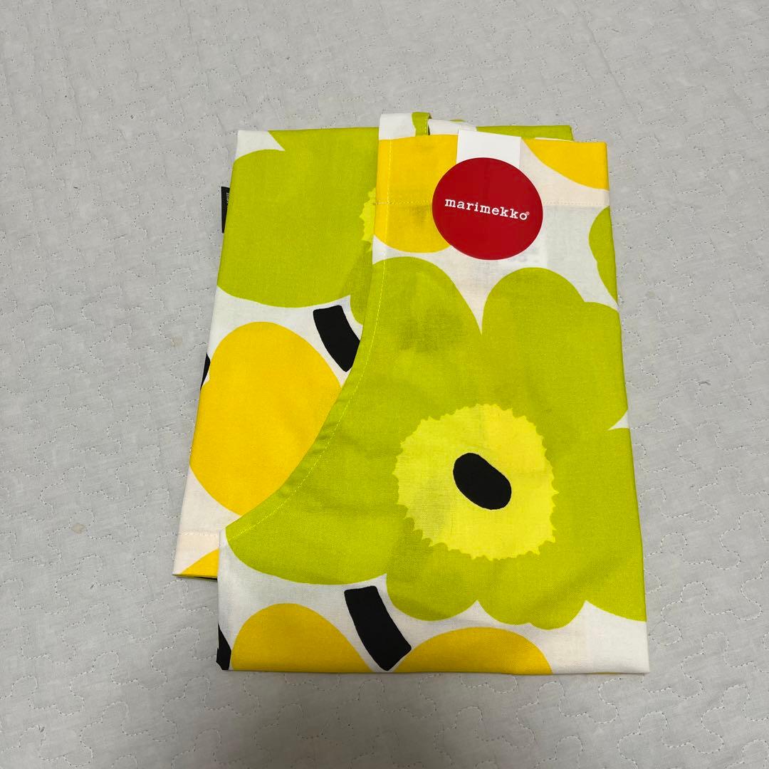 marimekko エプロン　イエロー　新品未使用