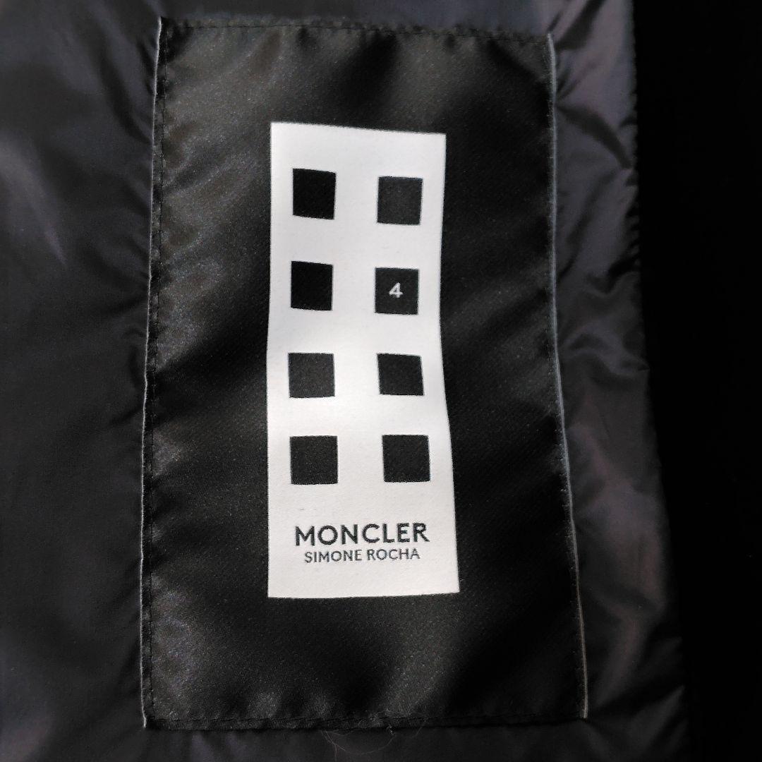 モンクレール Gemma ジェマ ダウンベスト フード ファー ベルベット 黒