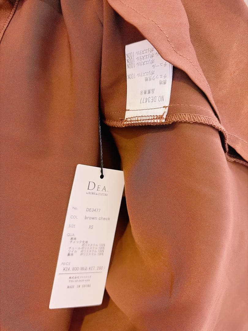 【新品未使用】 ROBEdeFLEURSミニドレス