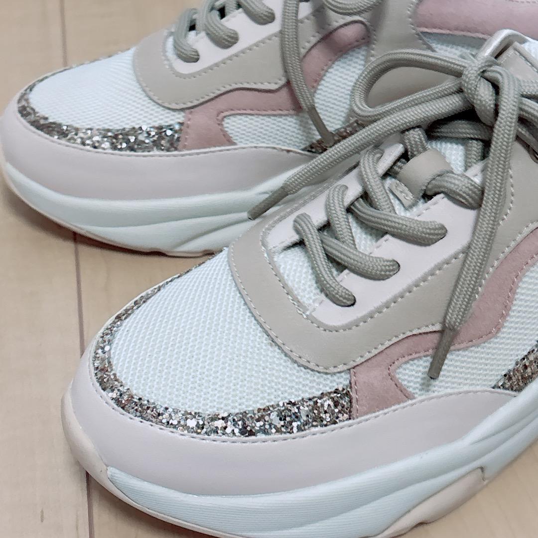 ＋diana プラスダイアナ　美脚ダッドスニーカー　24cm 試着のみ