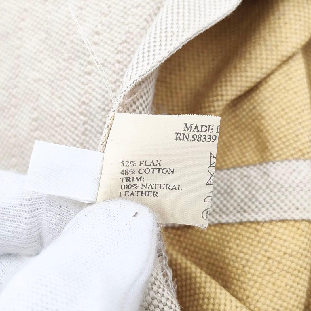 【人気】PRADA プラダ ハット 帽子 ロゴリボン リネン混 Sサイズ