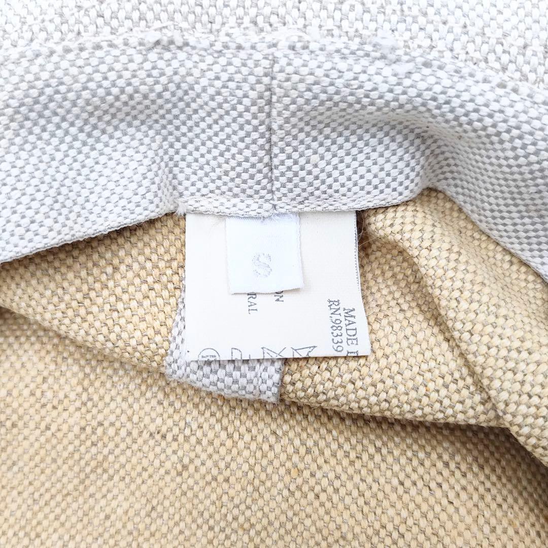 【人気】PRADA プラダ ハット 帽子 ロゴリボン リネン混 Sサイズ