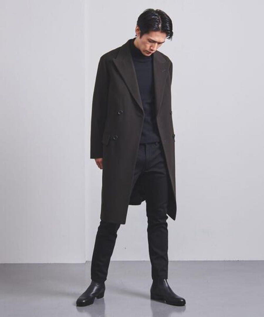 UNITED ARROWS メルトン ダブル4B チェスター　カシミヤ